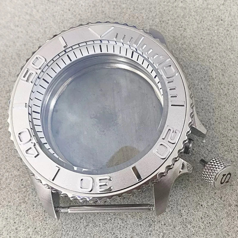 316L Steel 41.5mm 3.8 SKX007 SUB GMT 1-11 Bezel+Ring Watch Case Fit NH35/NH36