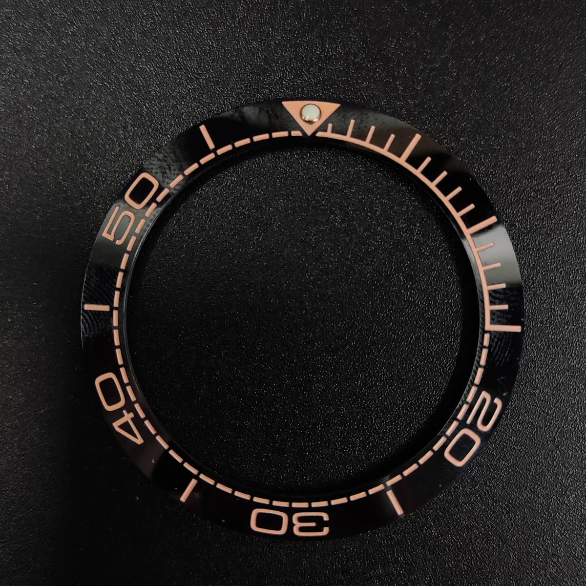 Sloping 41.5*32.8mm Ceramic Bezel GMT and Diving Watch Insert For Mens Watch Replace Watch Face Watch Bezel Inserts Accessories