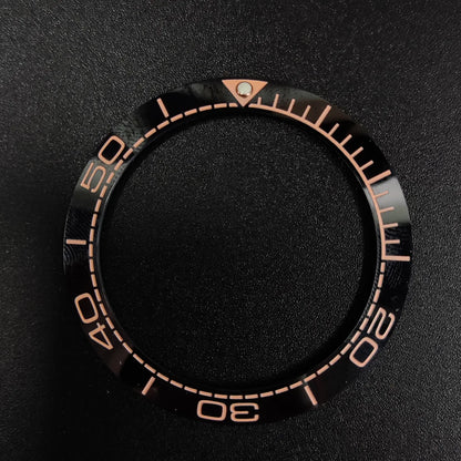 Sloping 41.5*32.8mm Ceramic Bezel GMT and Diving Watch Insert For Mens Watch Replace Watch Face Watch Bezel Inserts Accessories