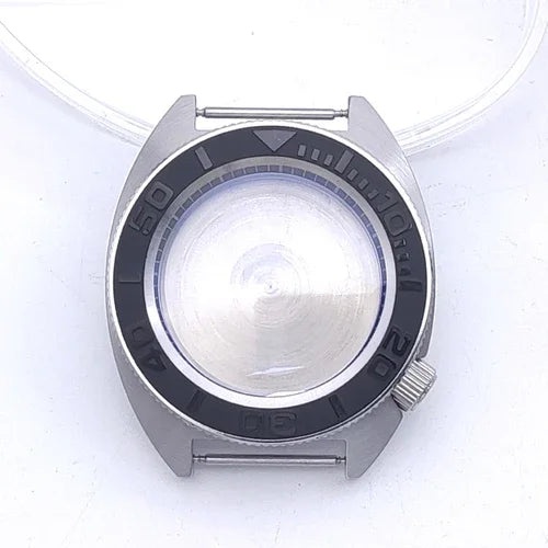 40mm Watch Case with Ceramic Bezel Shadow Ring Sapphire Crystal for NH35/NH36/4R