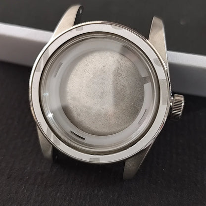 41mm For 8215 Watch Stainless Steel Case For 39.5mm Bezel Sapphire Glass Cases