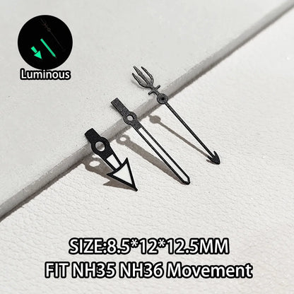 Watch Hands Luminous Suitable For NH35 NH36 Movement Personalized Second Hand