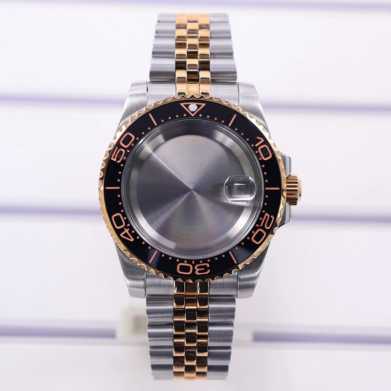 40mm Diver Watch Case For 4R NH35/36 NH38 NH70 Miyota8215 Eta2824 Sapphire Glass
