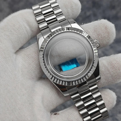 36mm/39mm Stainless Steel Watch Case Set with Calendar Window for NH35/36