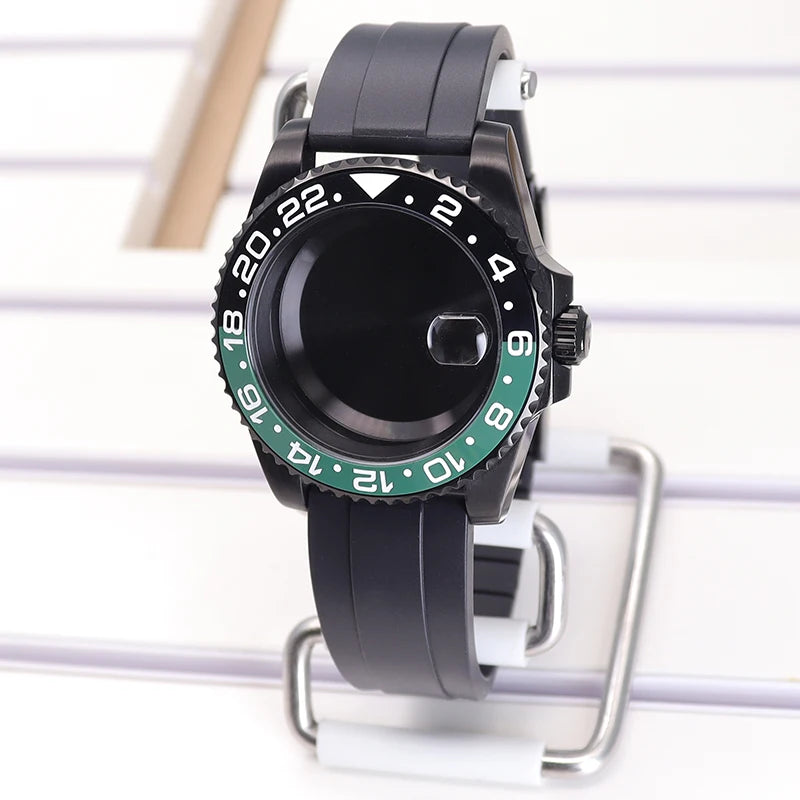 40mm Watch Case Sapphire For SUB NH35 NH36 NH34 GMT NH38 GMT Miyota 8215 Eta2824