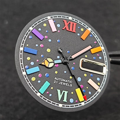 28.5MM Color Diving Luminous Watch Dial with Hands Set for NH35 NH36 Movement