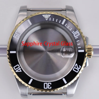 40mm Watch Case Sapphire For NH35 NH36 Eta2824 8215 Case 28.5mm Dial Submariner