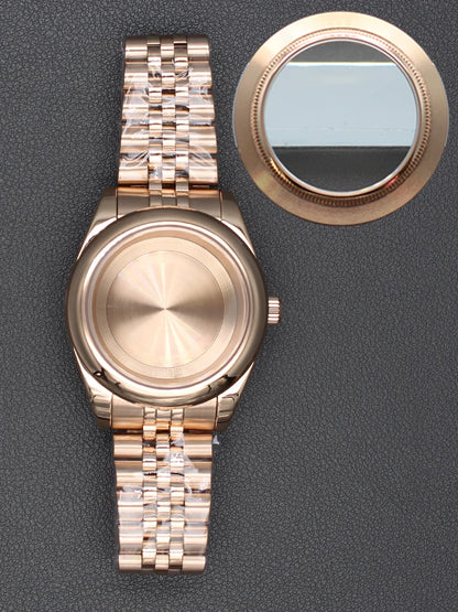 36/40mm Watch Case Sapphire Crystal For Nh35 NH36 Miyota 8215 28.5mm Dial Oyster