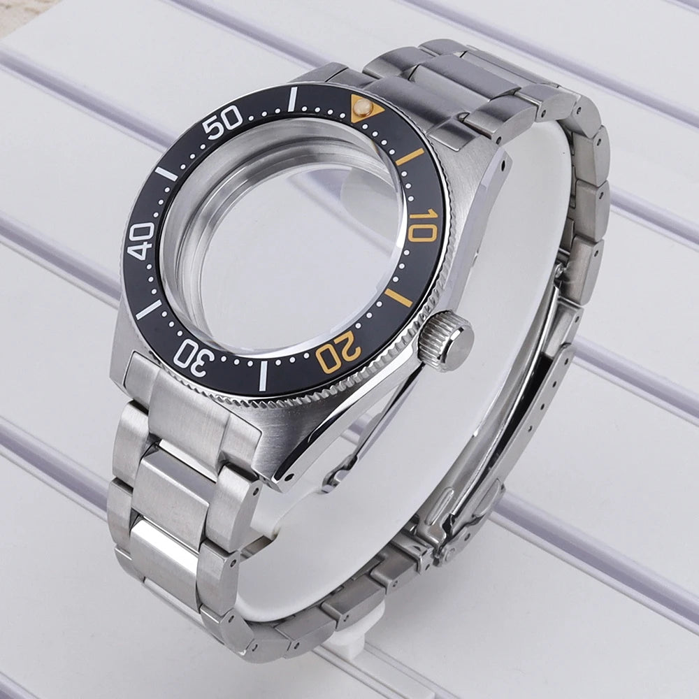 40mm Watch Case For Mod SPB143J1/SPB253J1 Tiger Whale NH35 NH36 NH34 4R36 NH70