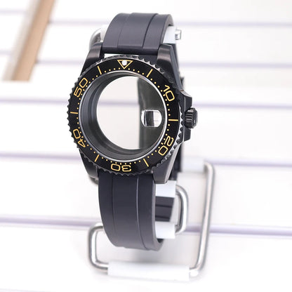 40mm Watch Case Sapphire For SUB NH35 NH36 NH34 GMT NH38 GMT Miyota 8215 Eta2824