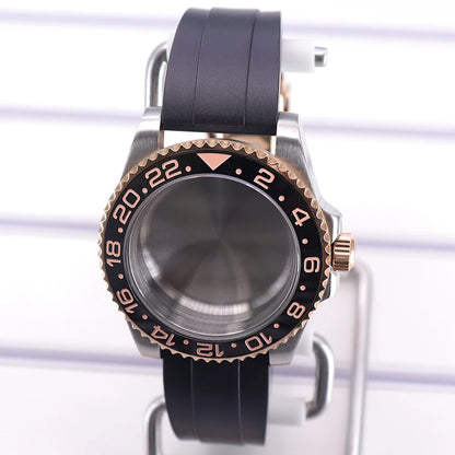 40mm Cases For NH35 NH34 NH36 NH38 NH70 Miyota8215 Eta2824 Unidirectional Bezel