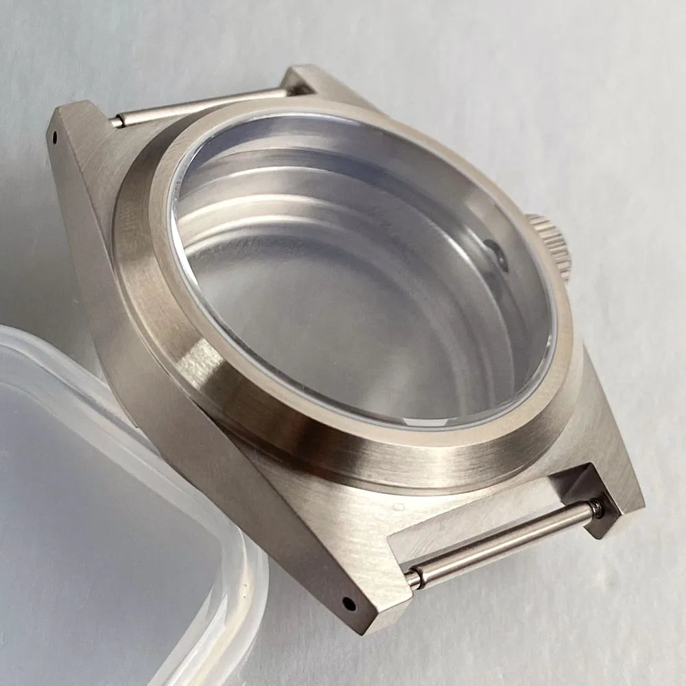 38mm Steel Brushed Diving Watch Case Fit NH34AA NH35AA NH36AA ETA 2824 PT5000
