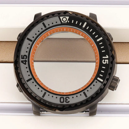 43mm Watch Case For NH34 NH35 NH36 NH38 Tuna Sapphire Crystal Luminous Bezel