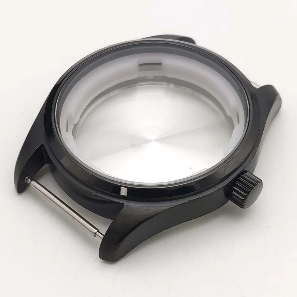 40mm Silver Rose Gold Black Color Watch Case for NH35 NH36 4R fit 33.5mm Dial