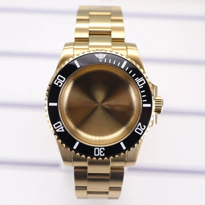 40mm Diving Watch Case Set Sapphire For NH35 NH36 NH34/38 SUB Miyota8215 Eta2824