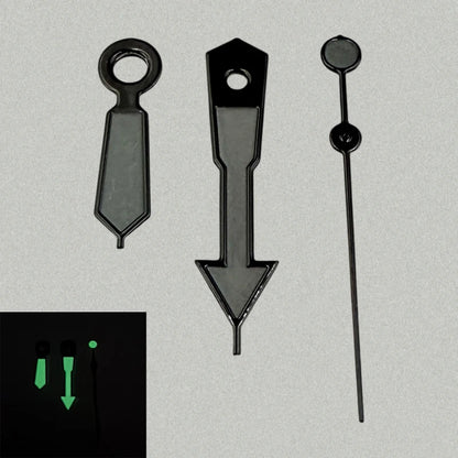 Modified Arrow Green Luminous Watch Hands Pointers for NH35/NH36/4R/7S Movement