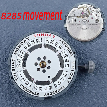 40mm Sapphire Glass 316L dual calendar watch 904L strap suitable for 8285 Movt
