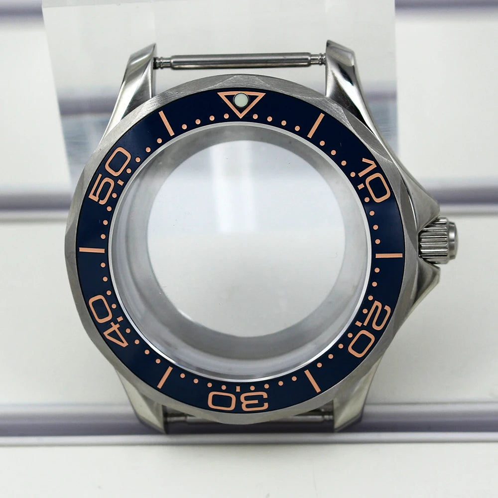 41mm Watch Case Strap Waterproof for Seamaster NH34 NH35 NH36 fit 30.5mm Dial
