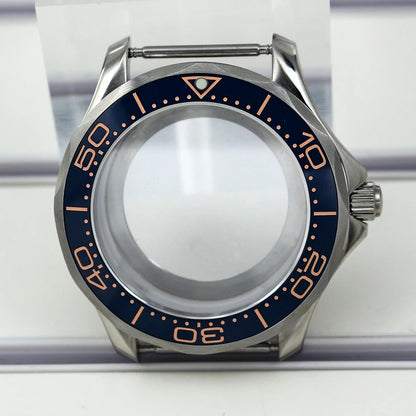 41mm Watch Case Strap Waterproof for Seamaster NH34 NH35 NH36 fit 30.5mm Dial