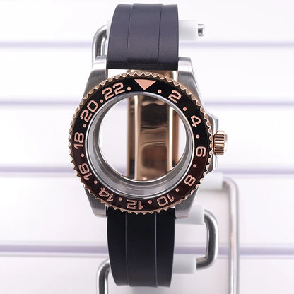40mm Cases For NH35 NH34 NH36 NH38 NH70 Miyota8215 Eta2824 Unidirectional Bezel