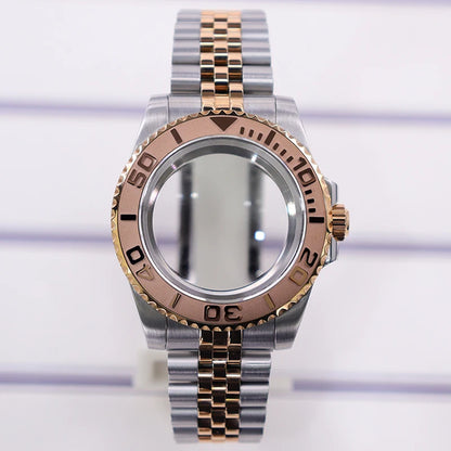 40mm Cases For NH35 NH34 NH36 NH38 NH70 Miyota8215 Eta2824 Unidirectional Bezel