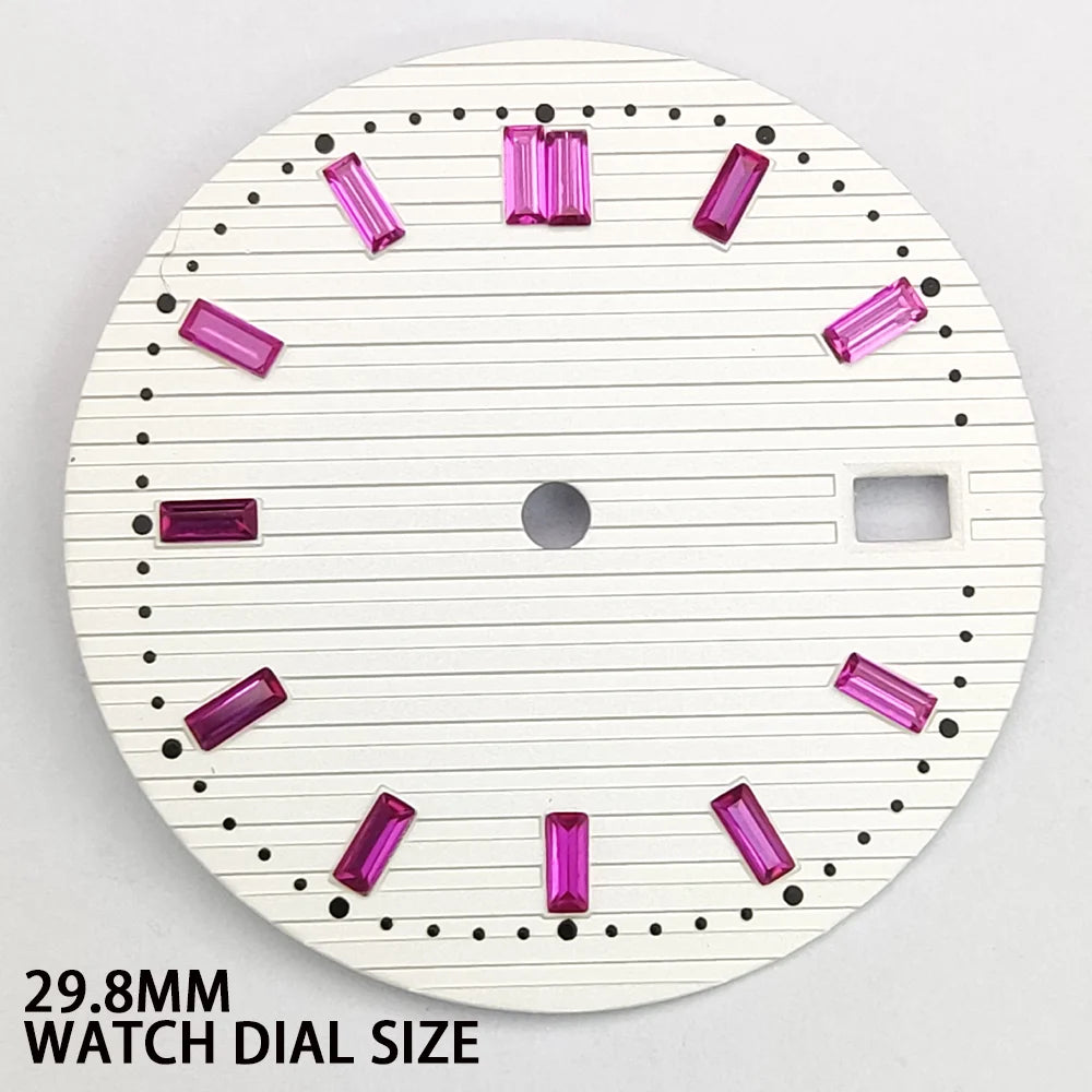29.8MM Watch Dial Gradient Color Diamond  Modified Diving for NH35 NH36 Movement