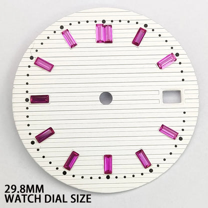 29.8MM Watch Dial Gradient Color Diamond  Modified Diving for NH35 NH36 Movement