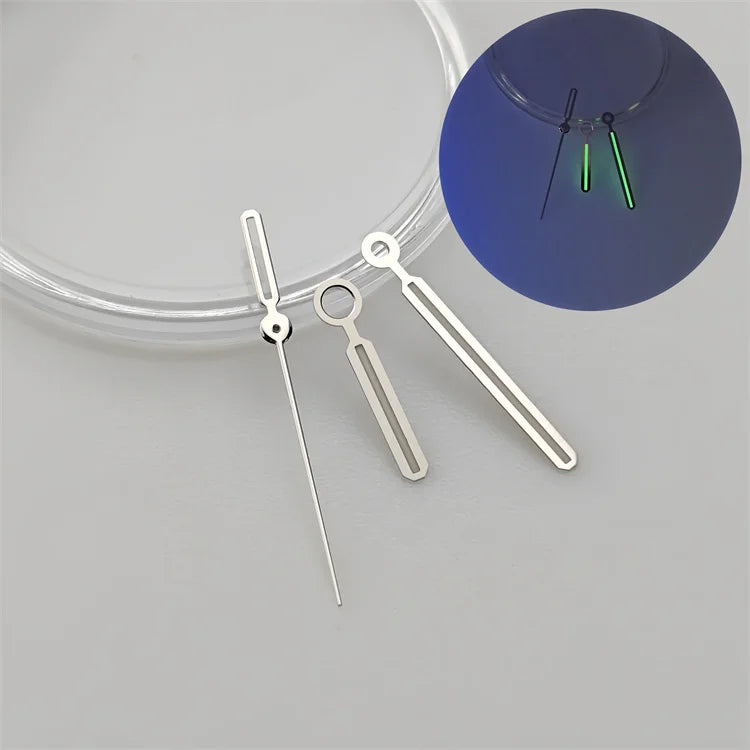 29.8mm Hollowed Out Luminous Watch Dial with Hands Log Scale Dial for NH38 NH70