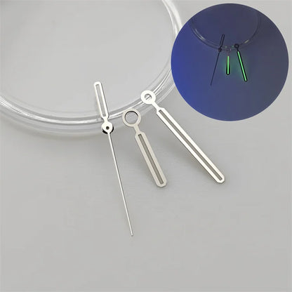 29.8mm Hollowed Out Luminous Watch Dial with Hands Log Scale Dial for NH38 NH70