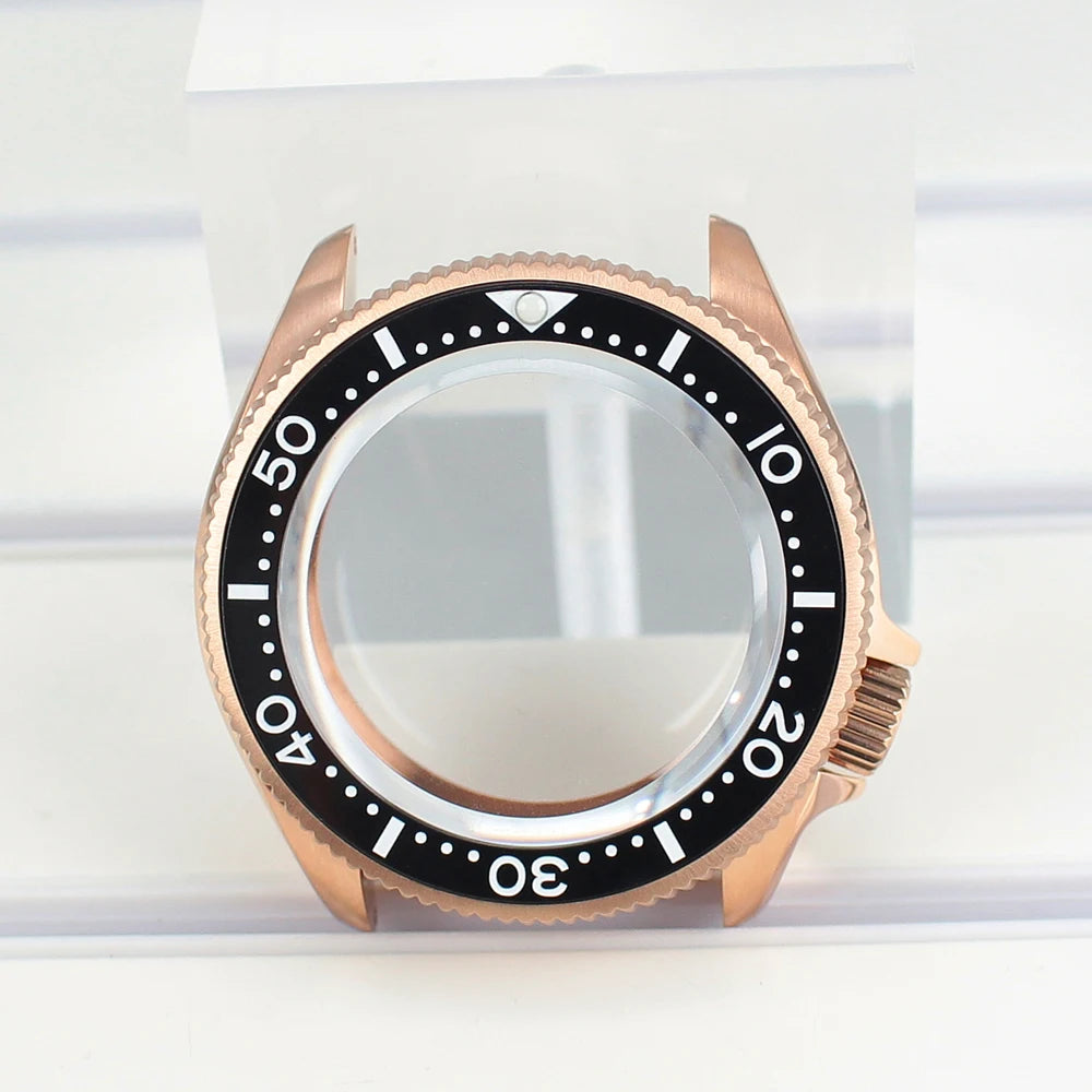 38mm Watch Case with Ceramic Bezel Sapphire Glass For NH35 NH36 Movement Mod Skx