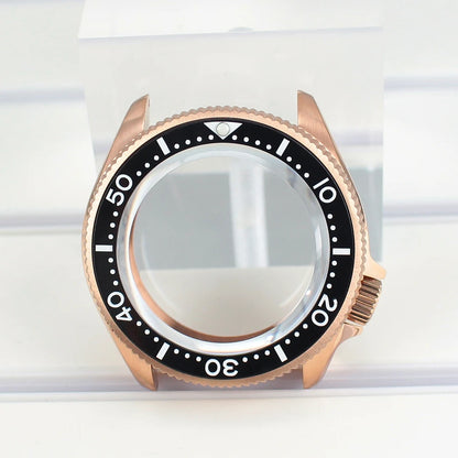 38mm Watch Case with Ceramic Bezel Sapphire Glass For NH35 NH36 Movement Mod Skx