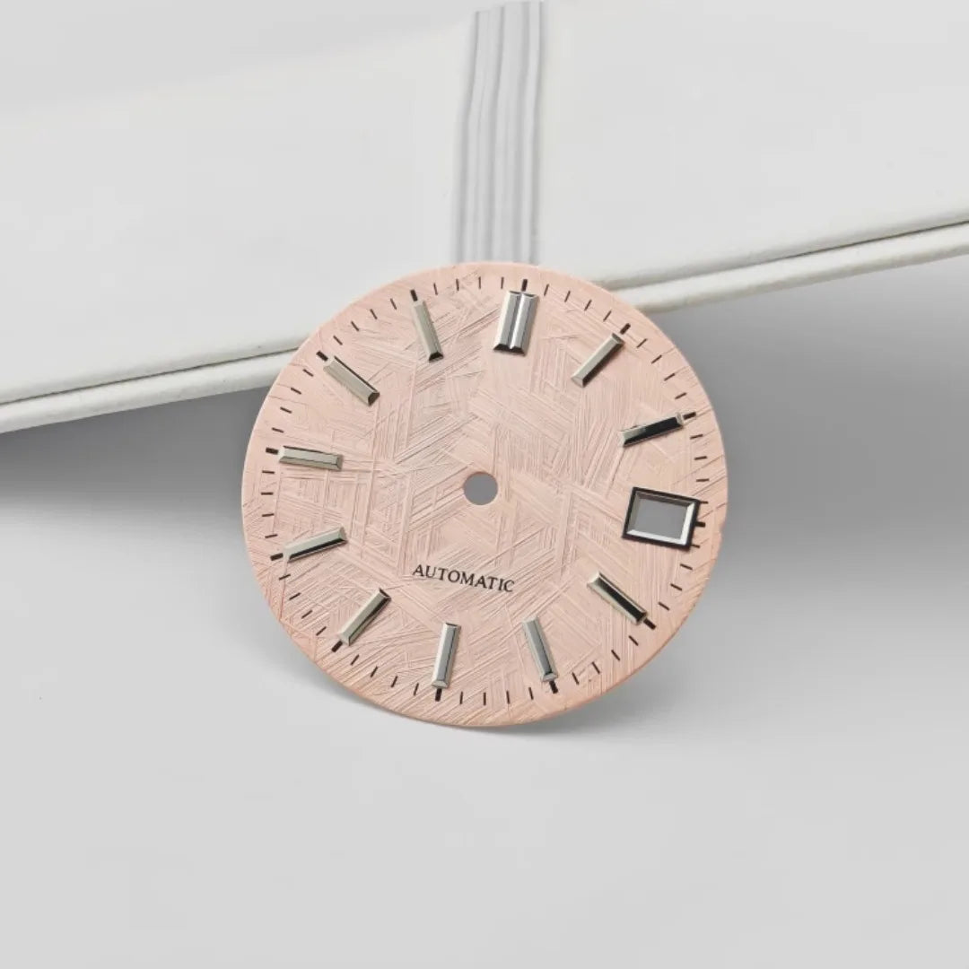 28.5mm Watch Dial  Texture Watch Faces No Luminous Modified for NH35 Movement