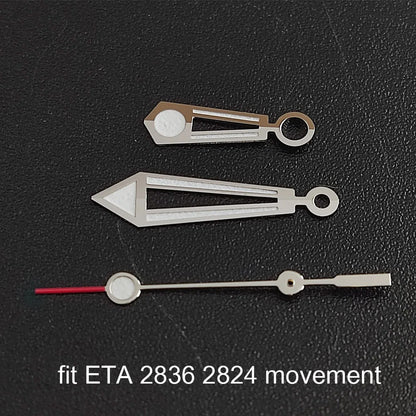 Luminous watch hands for NH35, NH36, ETA 2836, 2824 & Miyota 8205, 8215 movements