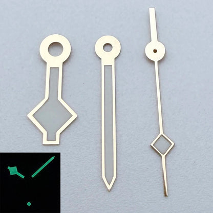 Modified Green Luminous Simple Watch Hands for NH35/NH36/4R/7S Movement