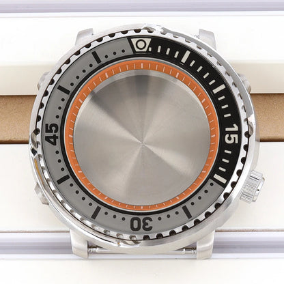 43mm Watch Case For NH34 NH35 NH36 NH38 Tuna Sapphire Crystal Luminous Bezel