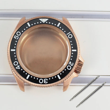 38mm Watch Case with Ceramic Bezel Sapphire Glass For NH35 NH36 Movement Mod Skx