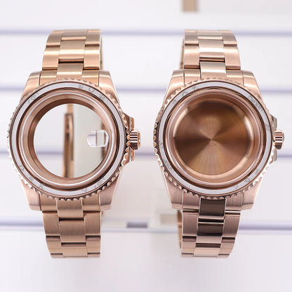 40mm Watch Case Sapphire Crystal For NH35 NH36 34 Miyota8215 Eta2824 GMT SUB
