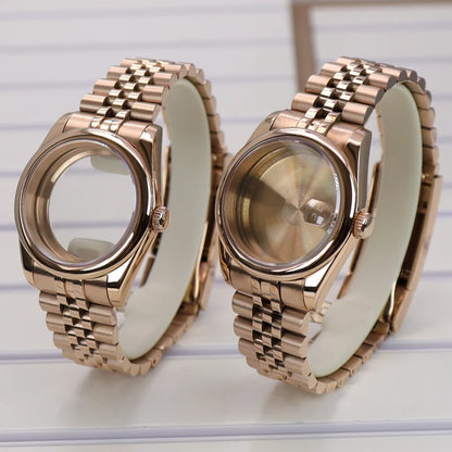 36/39mm Watch Cases Sapphire Glass For NH34 NH35 NH36 Miyota 8215 Oyster