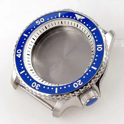 42mm Sapphire Glass Watch Case Fit SKX 007 NH35 NH36 2824 White Chapter ring