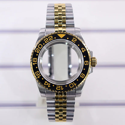 40mm Watch Case Sapphire For SUB Nh35 GMT Nh34 Nh36 Nh70 Nh72 2824 Miyota8215