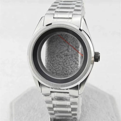 39.5mm SUB Stainless Watch Case Set with Sapphire Glass for NH35/NH36/4R35A