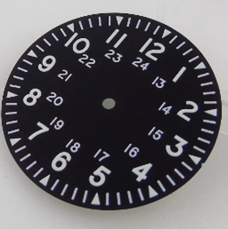 33.6mm Multicolor Watch Dial Fit For NH35AA NH36AA with Green Luminous Modified
