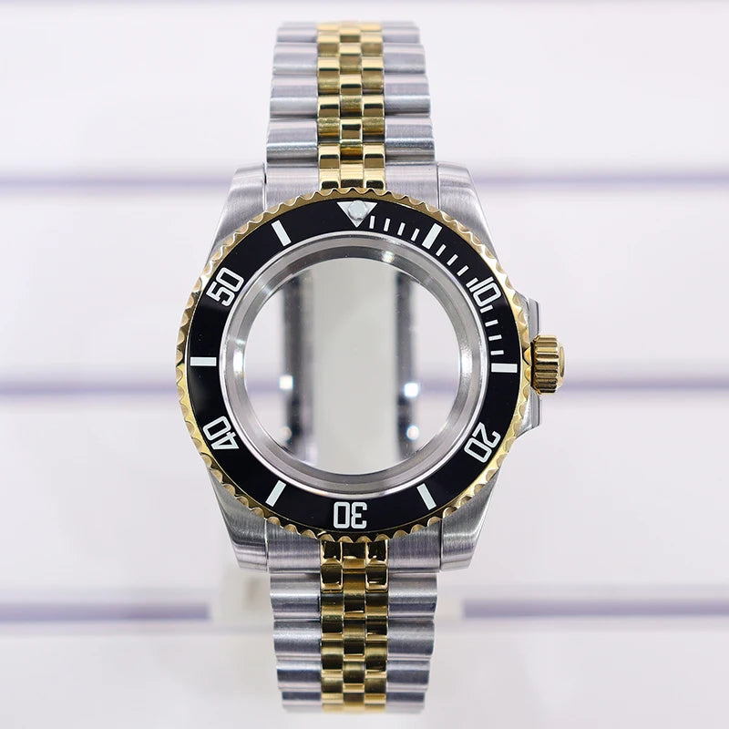 40mm Watch Case Sapphire Glass For Nh35 Nh34 Nh36 Nh72 2824 Miyota 8215 SUB GMT