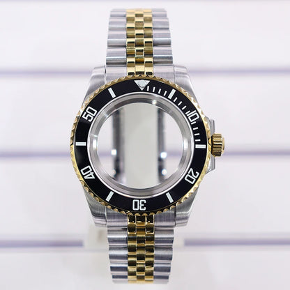 40mm Watch Case Sapphire Glass For Nh35 Nh34 Nh36 Nh72 2824 Miyota 8215 SUB GMT
