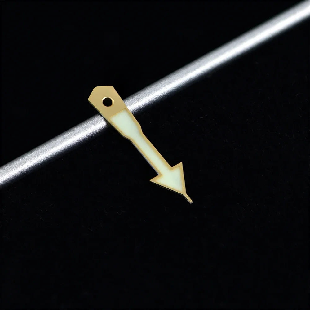 Golden Trim Super C3 Green Luminous Watche Hands for NH35/NH36/SBBN SKX007