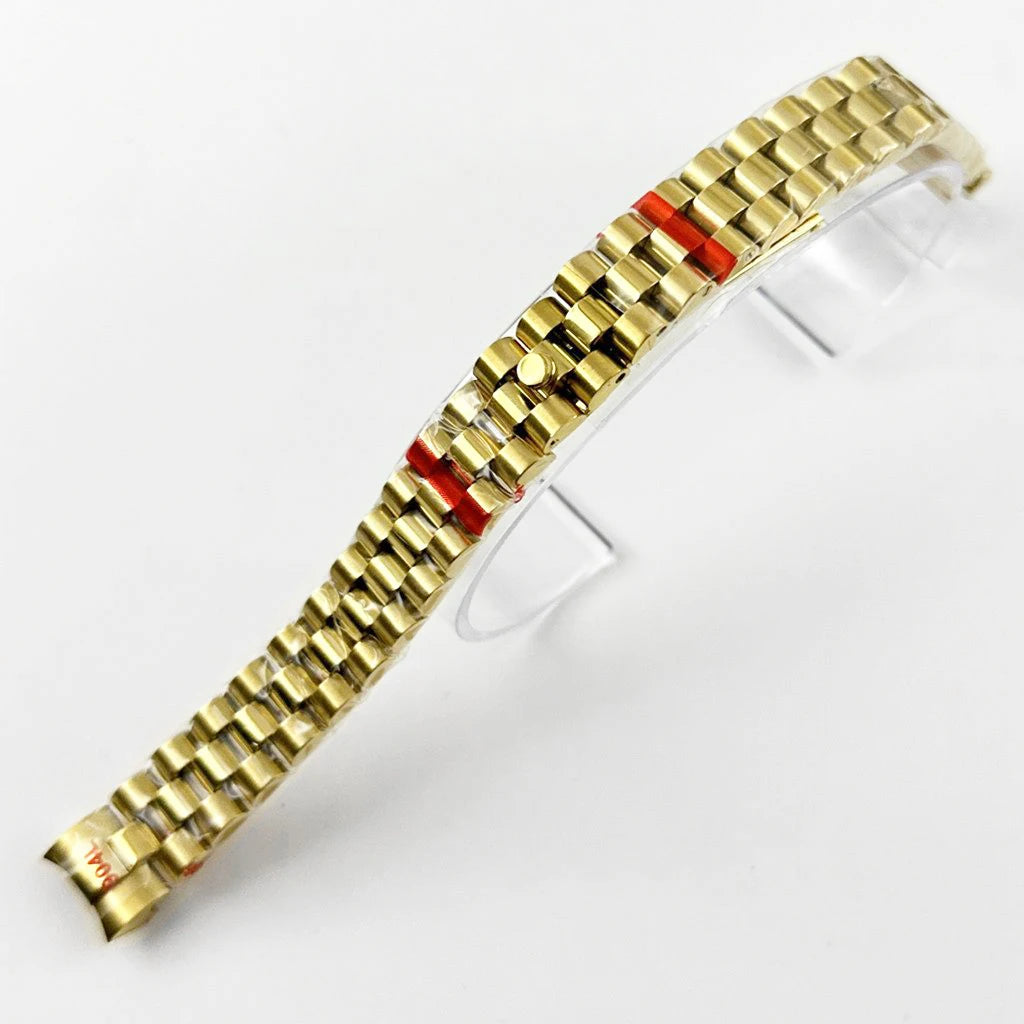 31MM Ladies Round Polished Fluted Bezel Sapphire Crystal Watch Case for NH05/06
