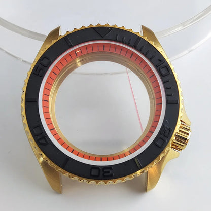 Plane Sapphire Glass Ceramic Bezel Stainless Steel Watch Case Fit NH 35 NH36 Movement High End Waterproof Watch Case