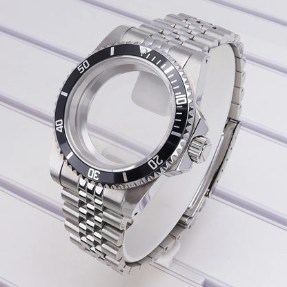 38mm Diving Steel Watch Case Sapphire For NH35 NH36 NH34/38 NH70 For Retro SUB