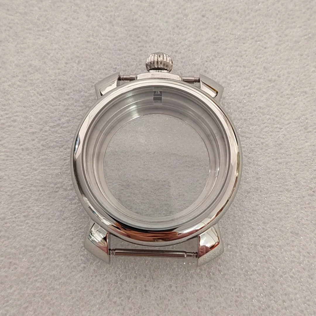 33.2mm Enamel Literal Dial 40mm Steel Watch Case and Strap Set for NH35 / NH36