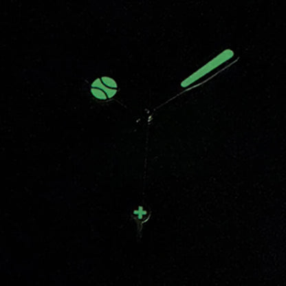 Modified Polished Pattern Green Luminous Watch Hands for NH35/NH36/4R/7S